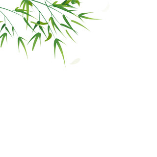 绿色手绘竹子元素GIF动态图